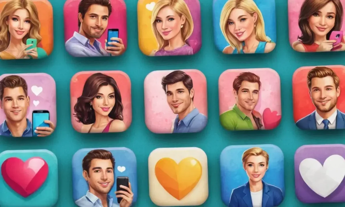 Themes of love captured within digital dating imagery